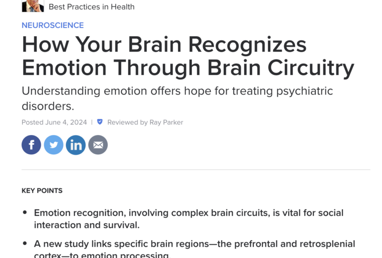 How Your Brain Recognizes Emotion Through Brain Circuitry